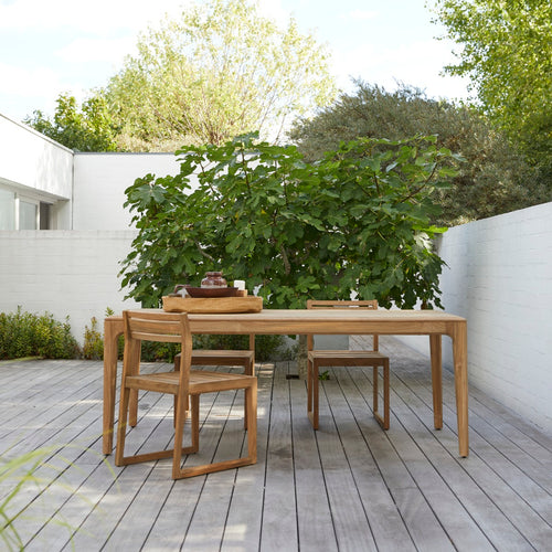 Tikamoon Tuintafel van gerecycled massief teak 6-8 pers. - Naturel