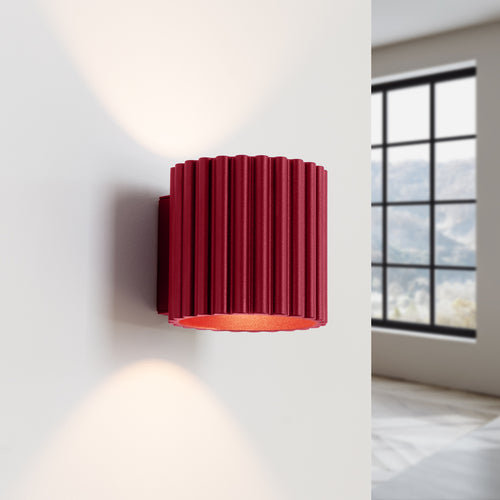 Sollux Lighting Wandlamp AURA bordeaux G9 - 10x12x10cm