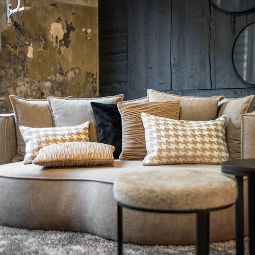 Hoii sierkussen Charlotte - 30x50 cm - Pied-de-prince - Beige - vtwonen shop