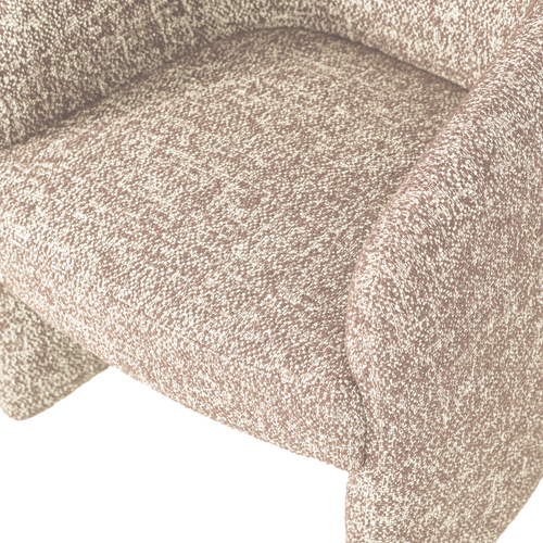 WOOOD eetkamerstoel met wielen Cordo - Melange - Naturel - 83x64x64