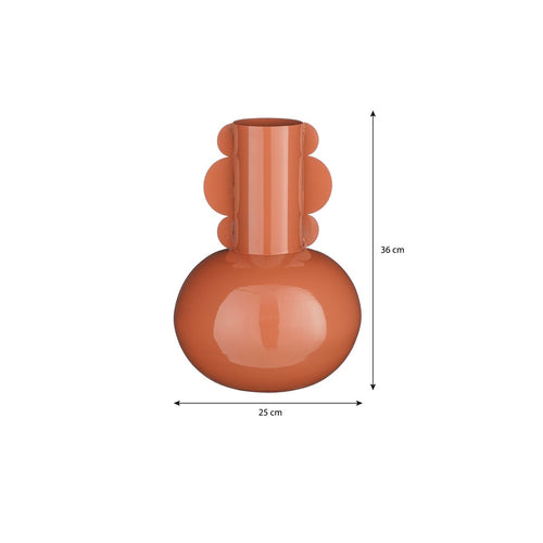 Mica Decorations  Boyd Vaas - H36 x Ø25 cm - Metaal - Terra