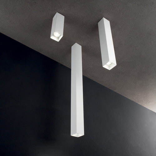 Ideal Lux SKY - Binnen Opbouw Plafondlamp 1 Licht Wit Lang, GU10