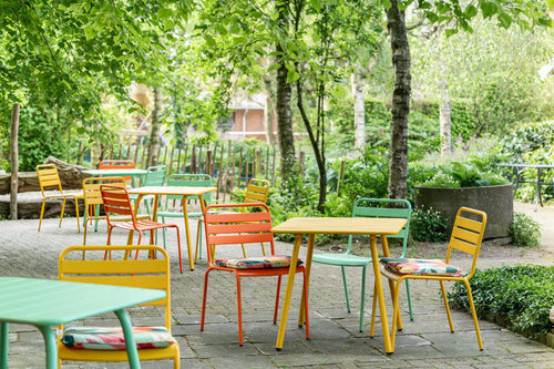 MaximaVida metalen tuinstoel Max XXL oranje - doos per 2 stuks - vtwonen shop