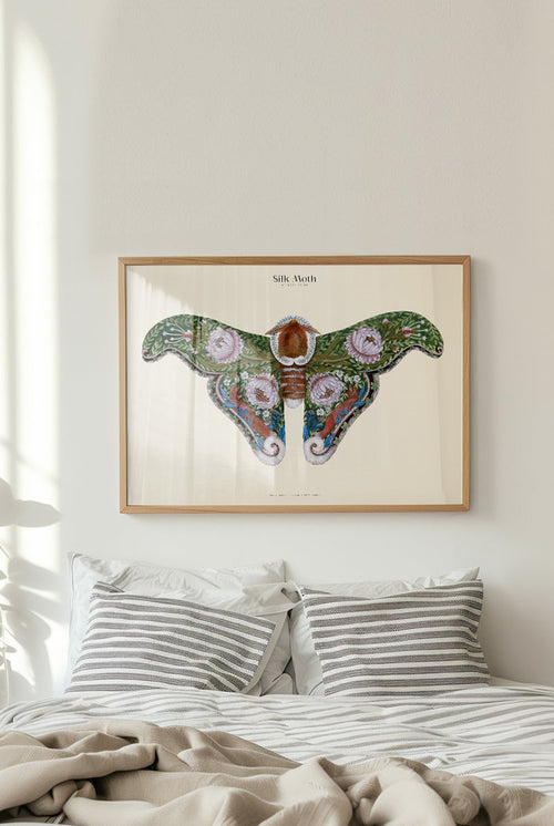 Matos - W. Morris inspired - Silk Moths No.7 - PSTR studio Kunst Poster - vtwonen shop