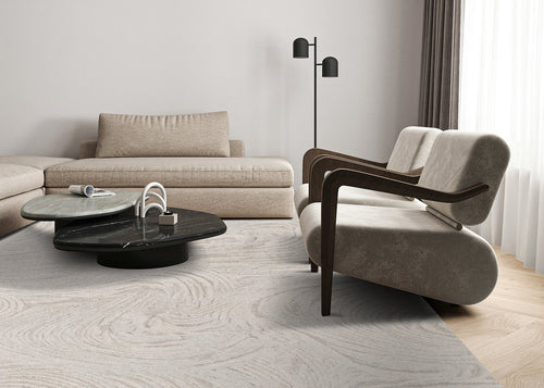 AFK Living vloerkleed Brume - reliëfeffect - beige - 160 x 230 cm
