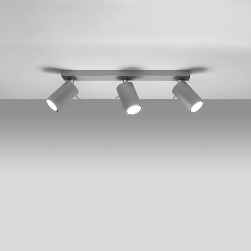 Sollux Lighting Plafondlamp RING 3 grijs - 45x6x16cm