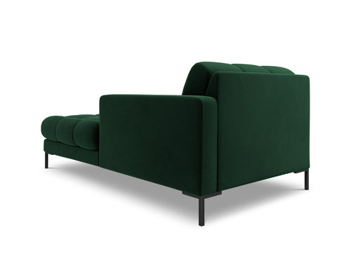 Cosmopolitan Design rechter chaise longue Bali flueel, flessengroen - 185x102x75cm