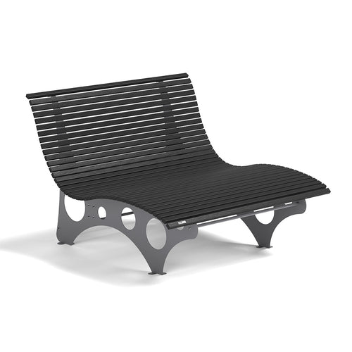 HOME DELUXE WPC golfligstoel NIRA antraciet - 148 cm - vtwonen shop