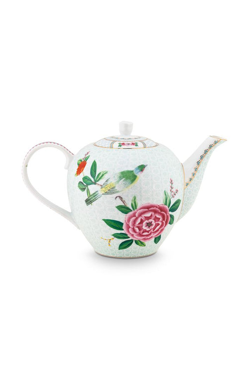 Pip Studio Blushing Birds Theepot - Servies - Theekan - Wit - 1.6l - vtwonen shop