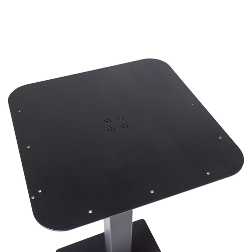 WOOOD vierkante bartafel poot Bistro - Metaal - Zwart- 105x50x50