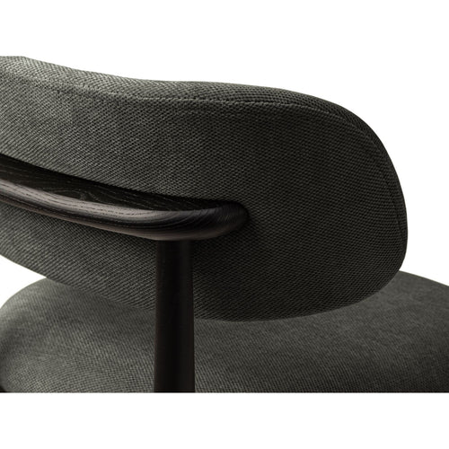 Set van 2 stoelen Evan chenille donkergrijs - 51x49.5x77cm