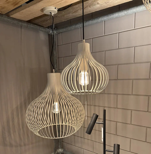 Freelight hanglamp Aglio - 1 lichts - 48  x 200   cm - creme - vtwonen shop