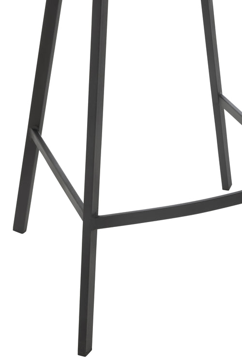 J-Line barstoel Kent - metaal/polyester - bruin