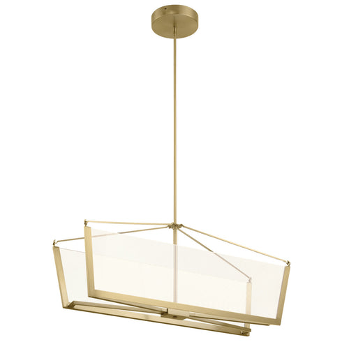 Elstead Kichler Calters Geïntegreerde LED Bar Plafondlamp Champagne Goud, 3000K