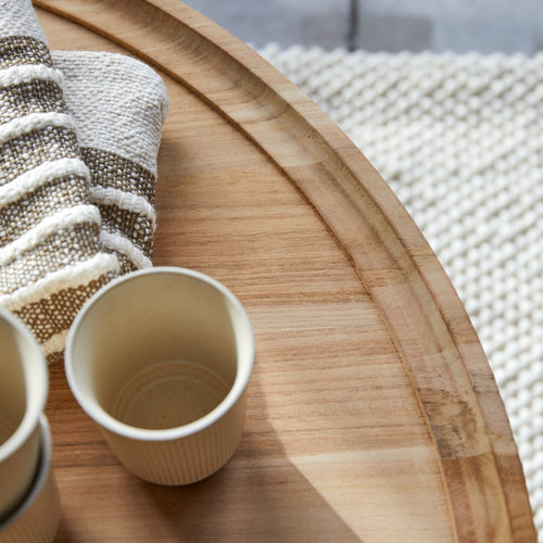 Tikamoon Massief teakhouten salontafel - Naturel - vtwonen shop