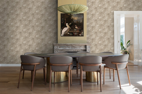 Origin Wallcoverings behang 3D-motief bladeren zand beige - 50 x 900 cm - 347917 - vtwonen shop