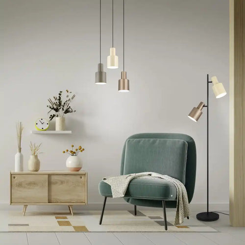 Trio Leuchten hanglamp Agudo - 3 lichts - 30  x 150   cm - zwart