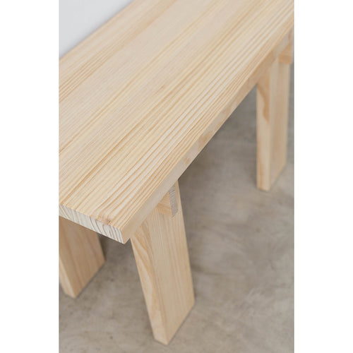 Naan Furniture Bank Blanes - Massief natuurlijk hout ongelakt - 75 cm - vtwonen shop