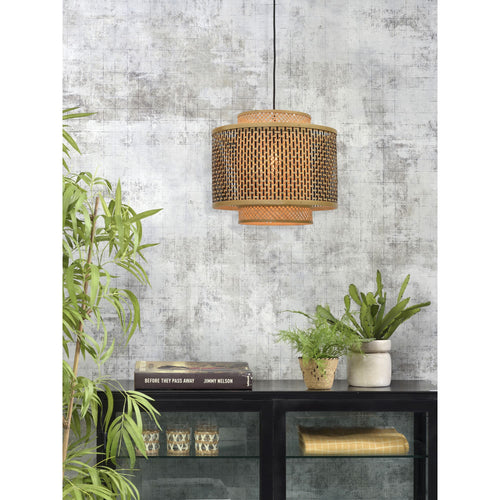 GOOD&MOJO hanglamp Bhutan - bruin - Ø40cm - vtwonen shop