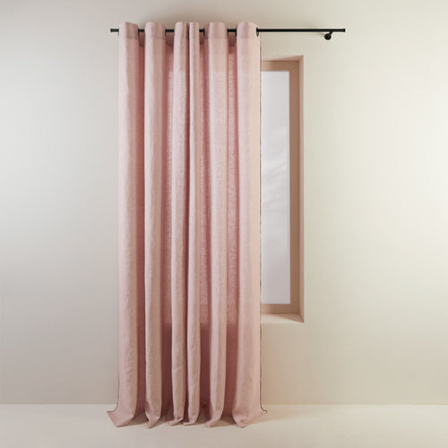 Madura Gordijn Carlina poederroze en zwarte hommel 144x280 cm