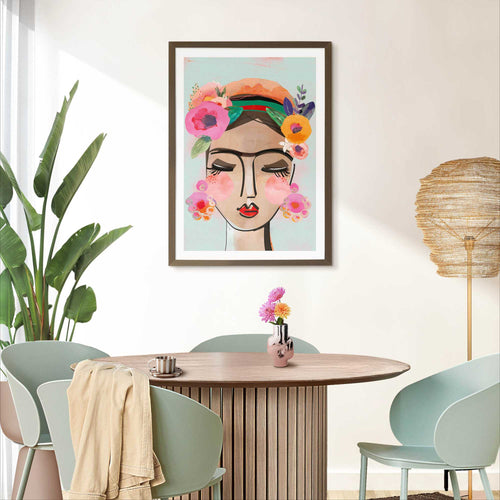 Reinders Wissellijst Walnoot mdf poster 50x70
