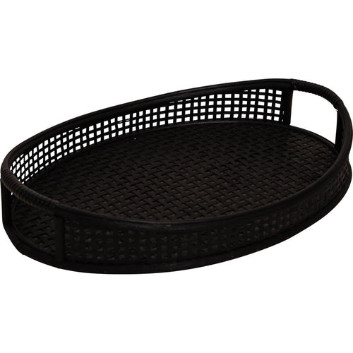 Lesli Living dienblad Ovi - zwart - 54,5x37x10,5cm