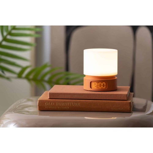 Karlsson wekker Pillar - oranje - Ø8.2cm