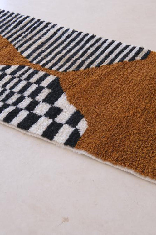 AFK Living vloerkleed Berber - handgemaakt - Wol - 341 x 80 cm