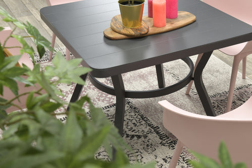 Douglas dining tafel - 90x90 cm - carbon black - vtwonen shop