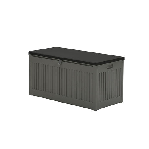 Primo kussenbox - kunststof - 270L - 109x51 cm - donkergrijs - zwart - vtwonen shop