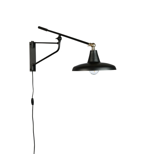 Dutchbone Hector Wandlamp Zwart - vtwonen shop