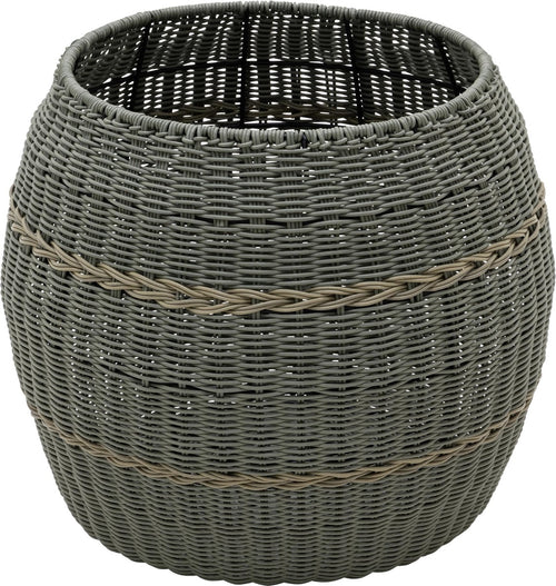 Lesli Living poef Laos - groen - Ø46x40cm