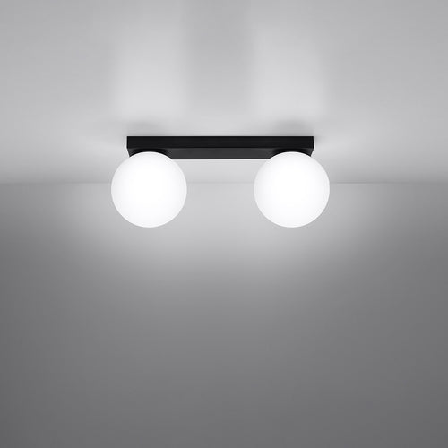 Sollux Lighting Plafondlamp YOLI 2 zwart - 34,5x12x14,5cm