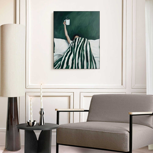Reinders schilderij Koffie in bed - 50x40cm