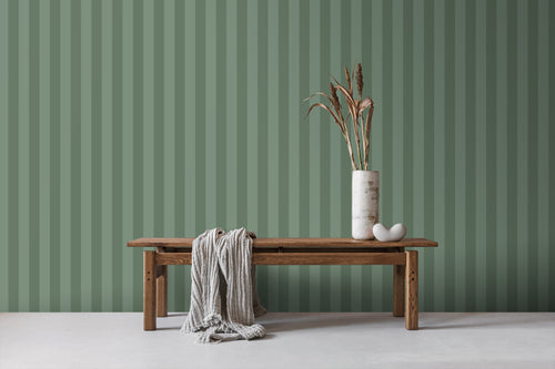 Sanders & Sanders behang strepen groen - 50 x 900 cm - 935391