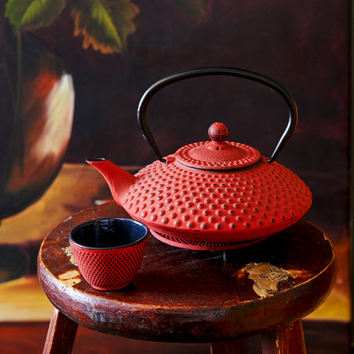 Bredemeijer - Theepot Xilin 1,25L gietijzer rood - vtwonen shop