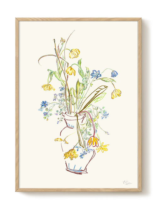 Mette Rix - Wild Flowers I - PSTR studio Kunst Poster - vtwonen shop