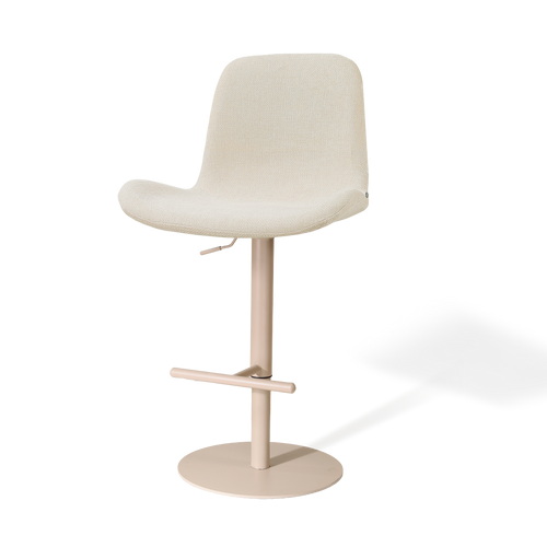 Nolon Niva-Fé tulp barkruk cottonbeige - verstelbaar - beige poten