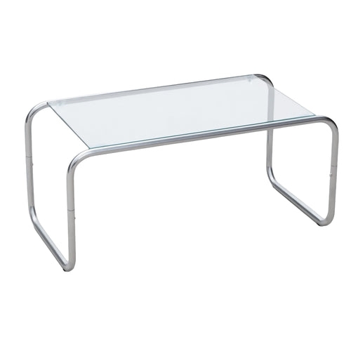 Leitmotiv salontafel Ventana - zilver - 80x40x36cm