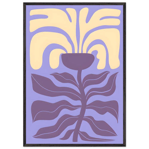 Artfulprints Poster met Lijst Matisse – Poetic bloom I   - 70x100 cm - Paars
