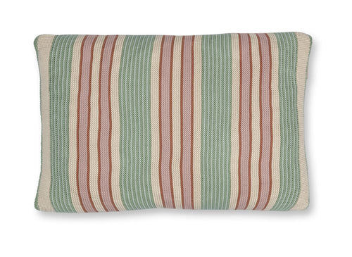 Pip Studio Decoratiekussen Bonsoir Combistripe - 40 x 60 cm - Groen