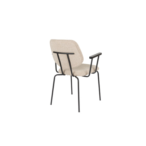 Housecraft Living Zelo Eetkamerstoelen  Armleuning Beige - Set van 2 - vtwonen shop