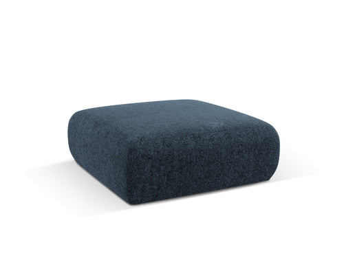 Cosmopolitan Design Poef Nolio 2-zits, chenille, koningsblauw - 100x100x36cm