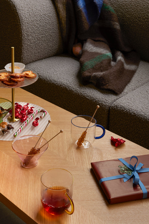 Hübsch etagere Ripple - glas/ijzer - ø30xh31cm - vtwonen shop