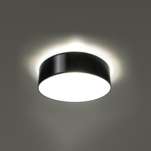 Sollux Lighting Plafondlamp ARENA 35 zwart - 35x35x11cm