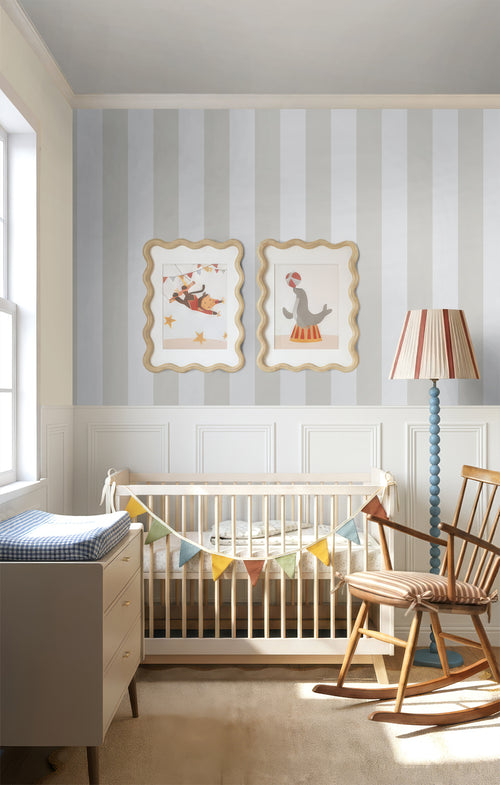 Sanders & Sanders behang strepen beige en wit - 53 cm x 10.05 m - 640659