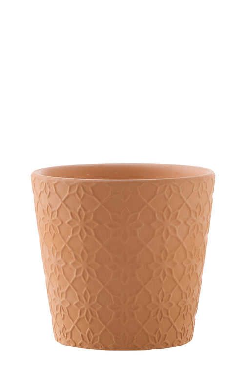 J-Line kaars - Citronella - keramiek - beige