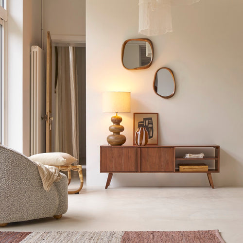 Tikamoon Acacia tv-meubel 150 cm - Donkerbruin - vtwonen shop