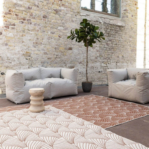 Interieur05 Buitenkleed Deco roest/wit dubbelzijdig - 200 x 290 cm - vtwonen shop