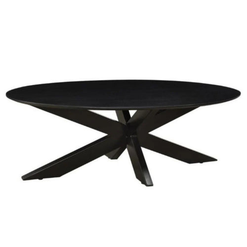 StarFurn Salontafel Faye - Ovaal Zwart Marmer - 130x70x46cm - vtwonen shop